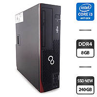 Комп'ютер Fujitsu Esprimo D556 E90+ SFF / Intel Core i3-6100 (2 (4) ядра по 3.7 GHz) / 8 GB DDR4 / 240 GB SSD NEW / Intel HD