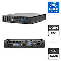 Неттоп HP ProDesk 400 G2 mini USFF / Intel Core i5-6500T (4 ядра по 2.5 - 3.1 GHz) / 8 GB DDR4 / 240 GB SSD /