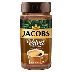 Упаковка 6 шт Кава розчинна Jacobs Velvet Crema 200 г