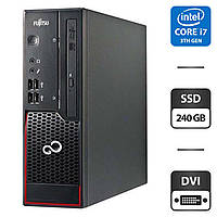 Комп'ютер Fujitsu Esprimo C710 SFF / Intel Core i7-3770 (4 (8) ядра по 3.4 - 3.9 GHz) / 8 GB DDR3 / 240 GB SSD / Intel HD Graphics