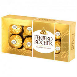 Упаковка 10 шт Шоколадні цукерки Ferrero Rocher 100 г