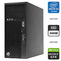 Рабочая станция HP Workstation Z230 Tower / Intel Xeon E3-1240 v3 (4 (8) ядра по 3.4 - 3.8 GHz) / 16 GB DDR3 /