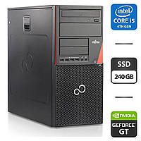 Компьютер Fujitsu Esprimo P720 E90+ Tower / Intel Core i5-4570 (4 ядра по 3.2 - 3.6 GHz) / 8 GB DDR3 / 240 GB