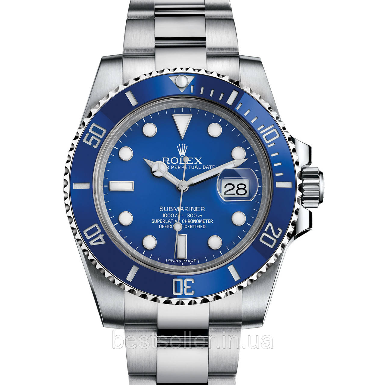 ROLEX SUBMARINER 40MM (ETA 2834-2) SILVER BLUE. AAA