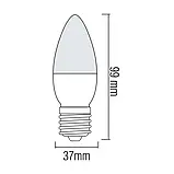 Лампочка світлодіодна E27 6W 3000K (білий теплий). Horoz Electric "ULTRA", фото 2
