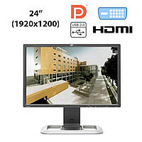 Монитор HP LP2475w / 24" (1920x1200) S-IPS CCFL / DVI-I, DVI-D, DP, HDMI, USB-Hub, RCA, S-Video