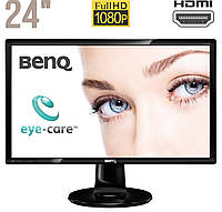 Монитор Б-класс BenQ GL2460HM / 24" (1920x1080) TN / DVI, VGA, HDMI, Audio / VESA 100x100 / Встроенные колонки