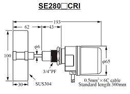 Датчик рівня SE290BCRI 220VAC, фото 3