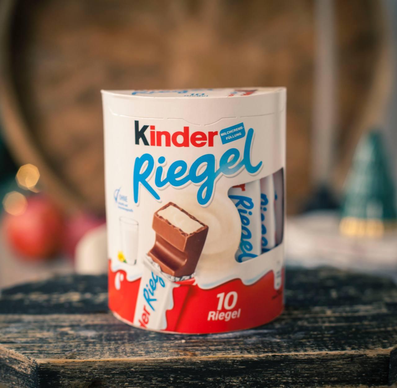 Шоколадний батончик Kinder Riegel 10 шт. 210 гр. Німеччина, фото 1