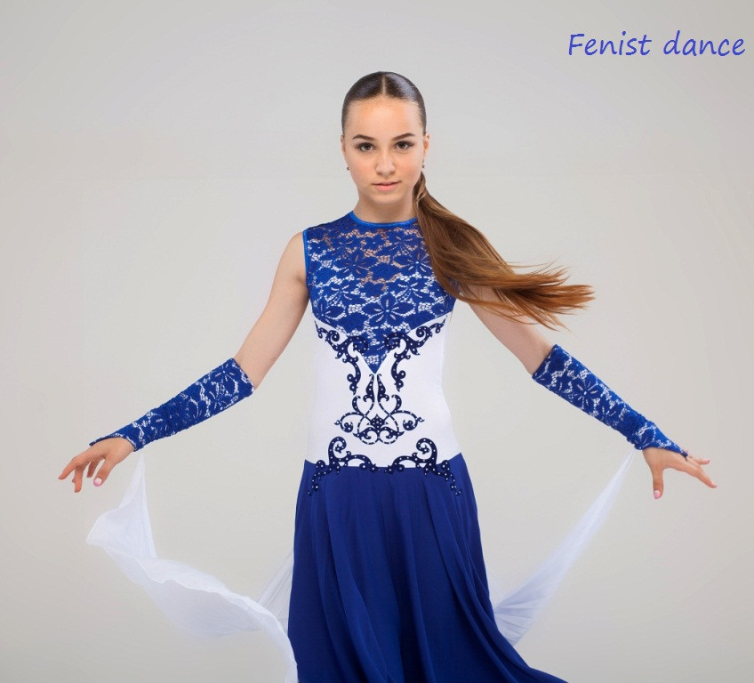 Платье стандарт для бальных танцев "Версаль" - фото 3 - id-p354822515
