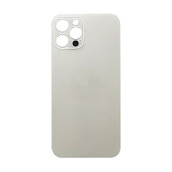 Задня кришка (скло) iPhone 12 Pro silver (big hole)