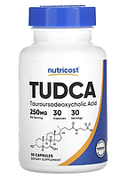 Nutricost, TUDCA, Тудка 250 мг, 30 капсул