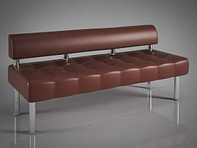 Офісний диван Тонус Sentenzo коричневого кольору без підлокітників
