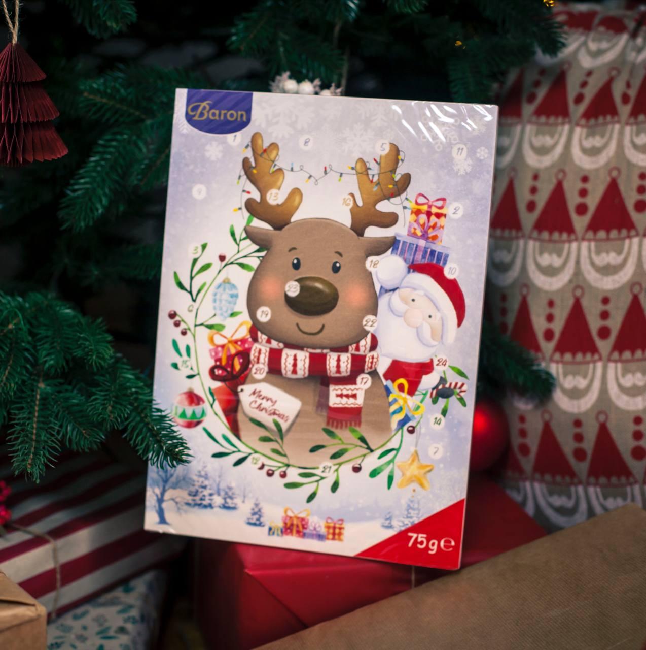 Адвент-календар на Новий рік "Baron" 75 гр. Польща, фото 1