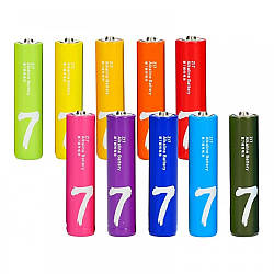 Батарейки Xiaomi Rainbow Zi7 LR3/AAA (мізинчикові, паковання 10 шт.)
