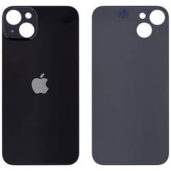 Задня кришка (скло) iPhone 14 midnight (big hole) (оригінал завод)