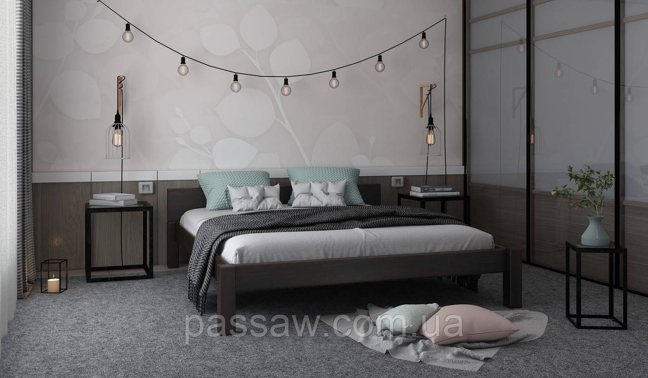 Ліжко "Комфорт" 140 - це ідеальне поєднання функціональності, стилю та натуральних матеріалів, фото 1