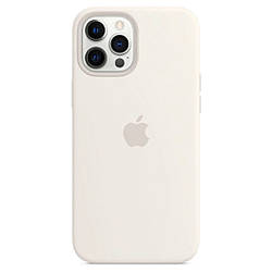 Silicone case for iPhone 12 Pro Max (9) white (закритий низ)
