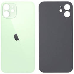 Задня кришка (скло) iPhone 12 mini green (big hole) (оригінал завод)