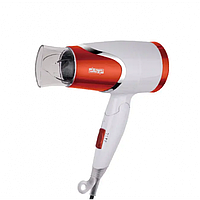 Фен для волосся електричний складаний портативний компактний 1200W DSP 30077 Червоний