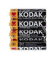 Батарейка, щелочная, Kodak Extra Life, alkaline LR6, размер AA, 1,5V, 4шт/уп