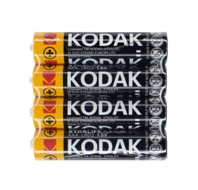 Батарейка, лужна, Kodak Extra Life, alkaline LR3, розмір AAA, 1,5V, 4шт/уп