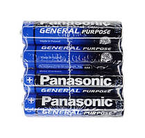 Батарейка, сольова, Panasonic, R3, розмір AAA, 1,5V, 4шт/уп