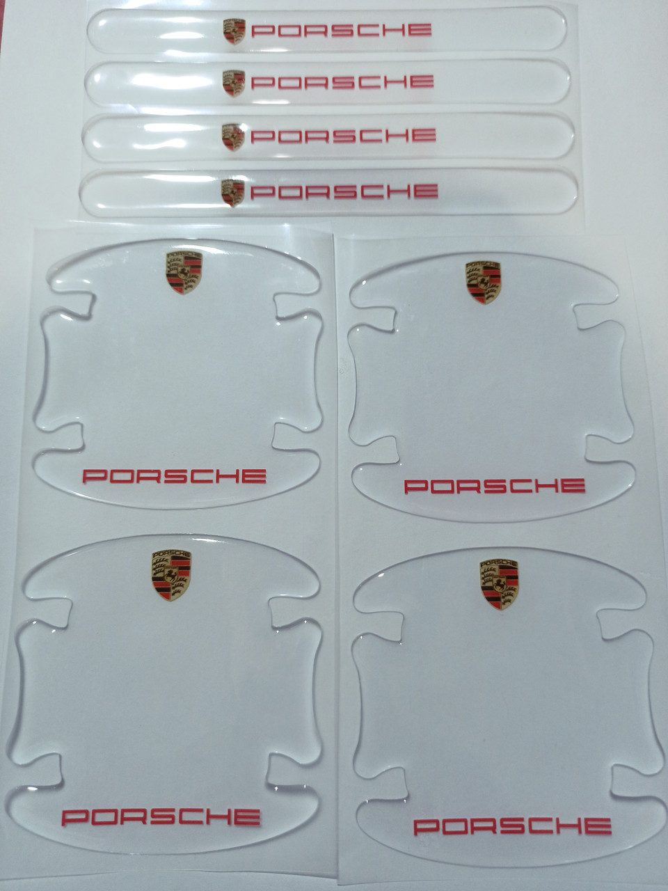 Силіконові наклейки під ручки + на ручки Porsche, фото 1