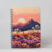 Блокнот на спирали А5 60л. Kirisketch эко макулатура Поле 13303