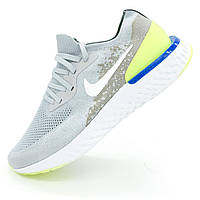 Мужские кроссовки для бега Nike Epic React Flyknit серые. Топ качество! 42. Размеры в наличии: 42, 45.