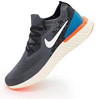 Мужские кроссовки для бега Nike Epic React Flyknit пепел. Топ качество! 42. Размеры в наличии: 42, 44.