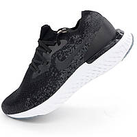 Мужские кроссовки для бега Nike Epic React Flyknit черно-белые. Топ качество! 38. Размеры в наличии: 38, 39,