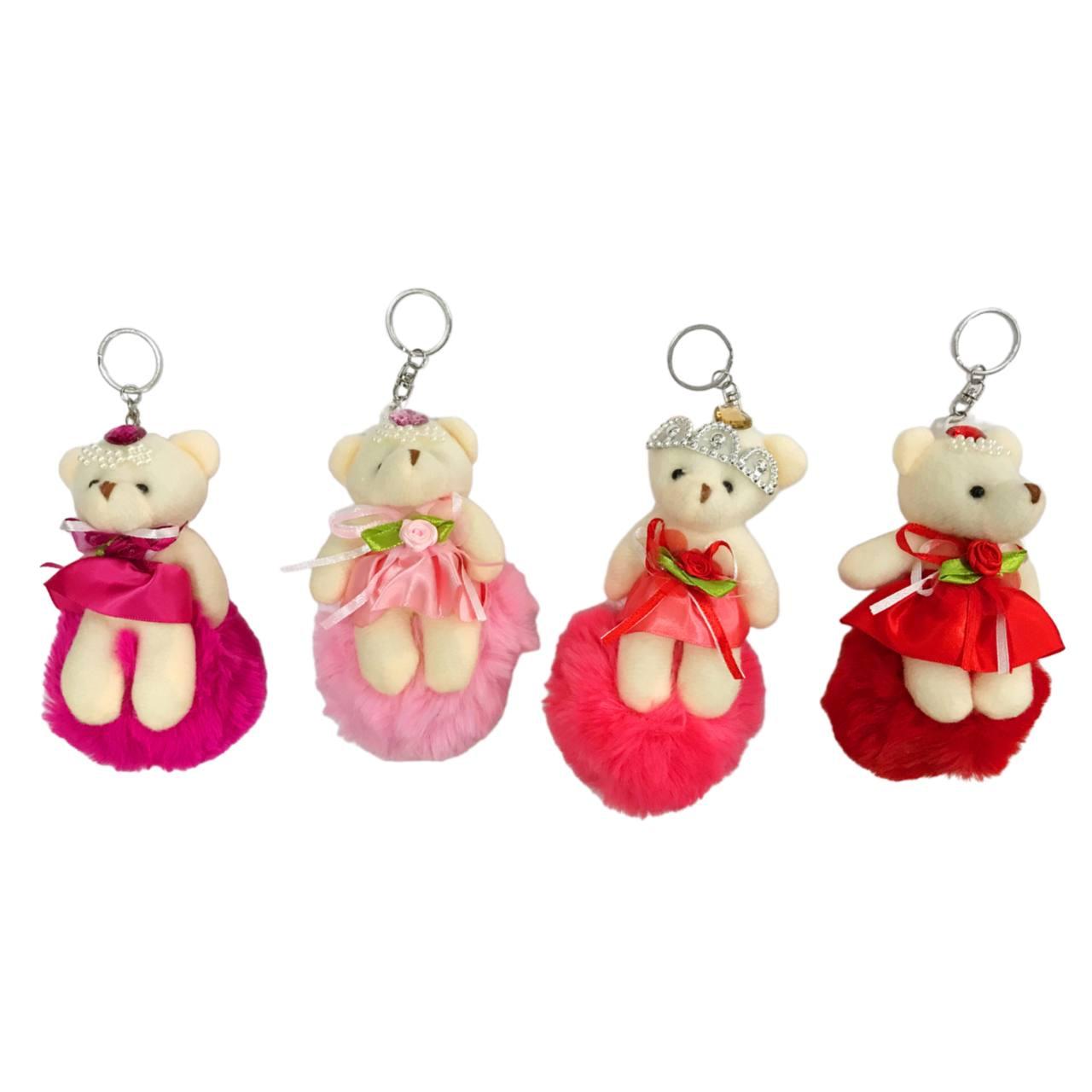 Брелок дитячий Ведмедик Хутро (мех) 12см №133/1, фото 1