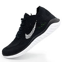 Кросівки для бігу Nike Free Run Flyknit Найк Фрі Ран, чорно-білі 45. Розміри в наявності: 45.