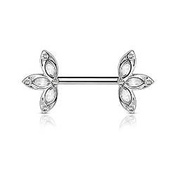 Пірсинг-штанга в соски «Лепестки»