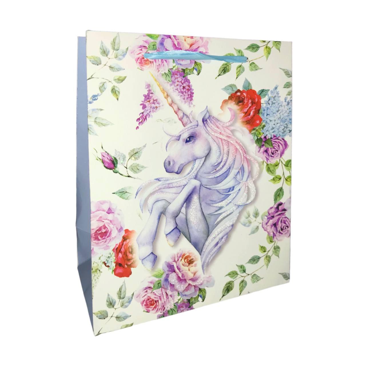 Пакет подарунковий паперовий 18*23*10см ООПТ Єдиноріг 8293-S/3517, фото 1