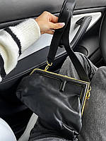 Женская сумка Fendi (черная) красивая стильная вместительная деловая сумка art0348