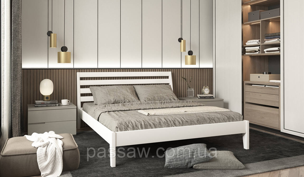 Ліжко "Вікторія" 140- це вишукана та комфортна модель, виготовлена з натуральних матеріалів, фото 1