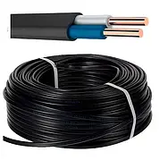 Провід мідний, кабель плоский ВВГ нг 2х6 Каблекс Одеса (кратно 5м) ПОВНОМіРНИЙ