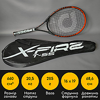 Теннисная ракетка для большого тенниса с чехлом ракетка для игры в большой теннис ODEAR Оранжевый (55)