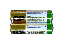 Батарейка, лужна, GP Super, alkaline LR6, розмір AA, 1,5V, 4шт/уп