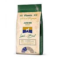 Fitmin dog MAXI JUNIOR LAMB & BEEF 12 кг Полнорационный корм для щенков крупных пород от 5-месячного возраста