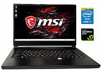 Игровой ноутбук MSI GS65 8RF Stealth Thin с диагональю 15.6", мощный ноутбук МСИ | всё для тебя