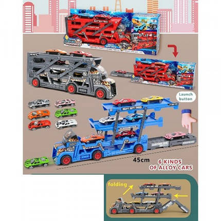 Трейлер з машинками ББ K180A10 30 см ID 4141527, фото 1