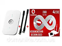 Модем/роутер WI-FI 3G/4G LTE Huawei E5573s-320 +2 антени 4 db+Безлімітний стартовий пакет Водафон інтернет