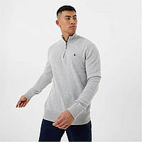 Джемпер Jack Wills Funnel Neck Half Zip Lt Ash Marl, оригінал. Доставка з США/ЄС протягом 14 днів