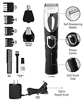 Триммер для окантовки и бороды Wahl Lithium Ion Trimmer Standart, 3 ножа (9854-600B), фото 3