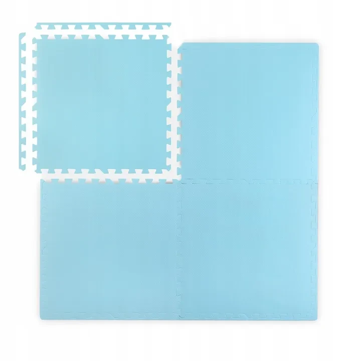 Великий килимок із пінопласту, пазл із 4 частин, синій.