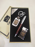 Подарунковий набір з ручкою, запальничкою і брелоком для ключів Подарунковий набір з Українською символікою