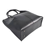 ЧОРНА — формат А4 - класична сумка великого розміру та стриманого дизайну з одним відділенням на блискавці (Луцьк, 791), фото 4